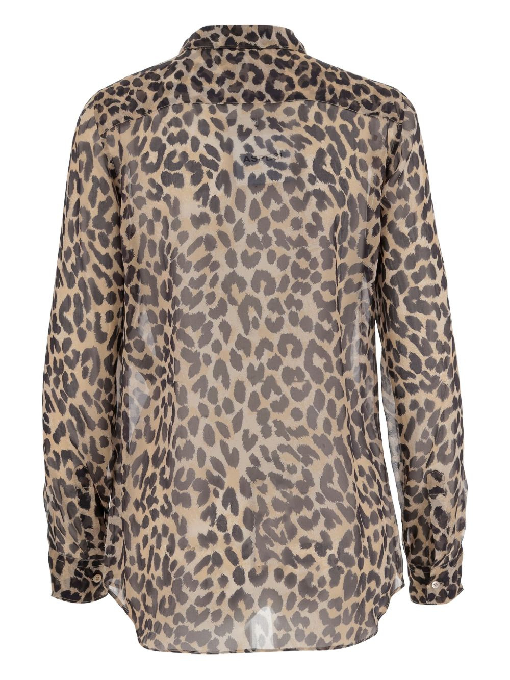 leopard-print button-front shirt - 2