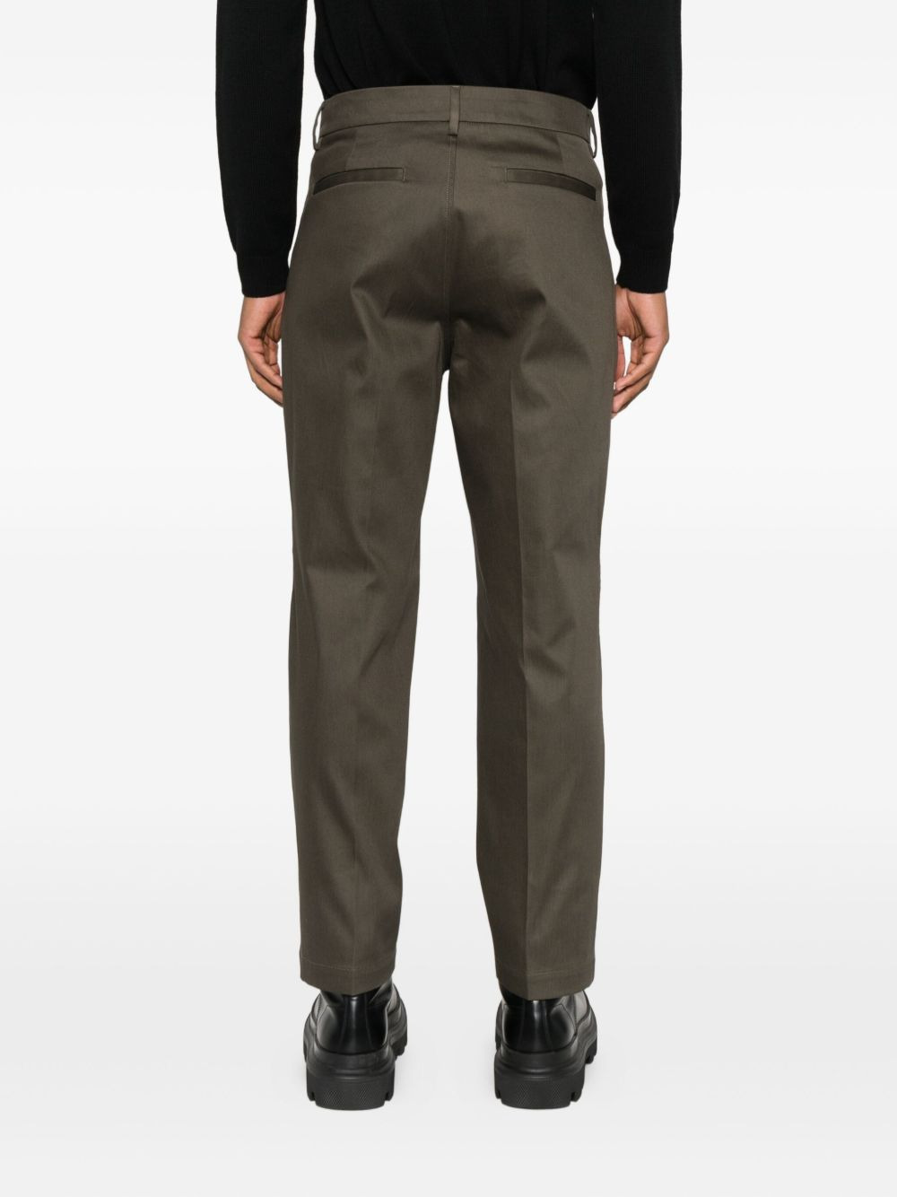 pleated cotton trousers - 4