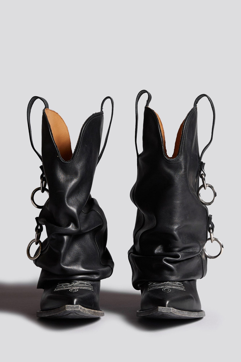 HARNESS LOW RIDER BOOT - BLACK WITH HARNESS -R13 2