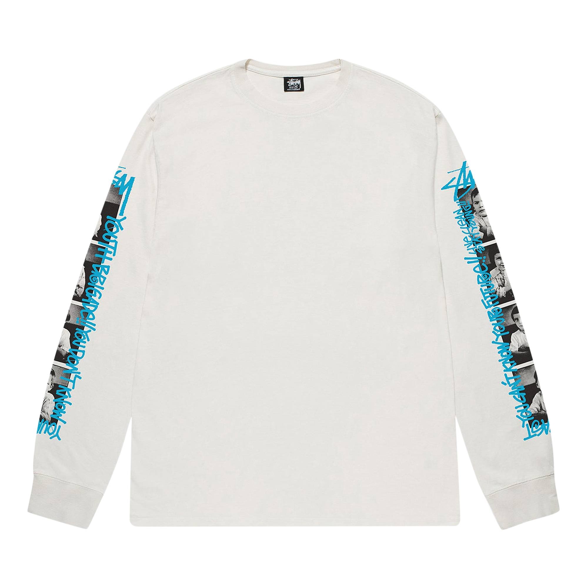 Stussy Youth Brigade Pigment Dyed Long-Sleeve Tee 'Natural' - 1