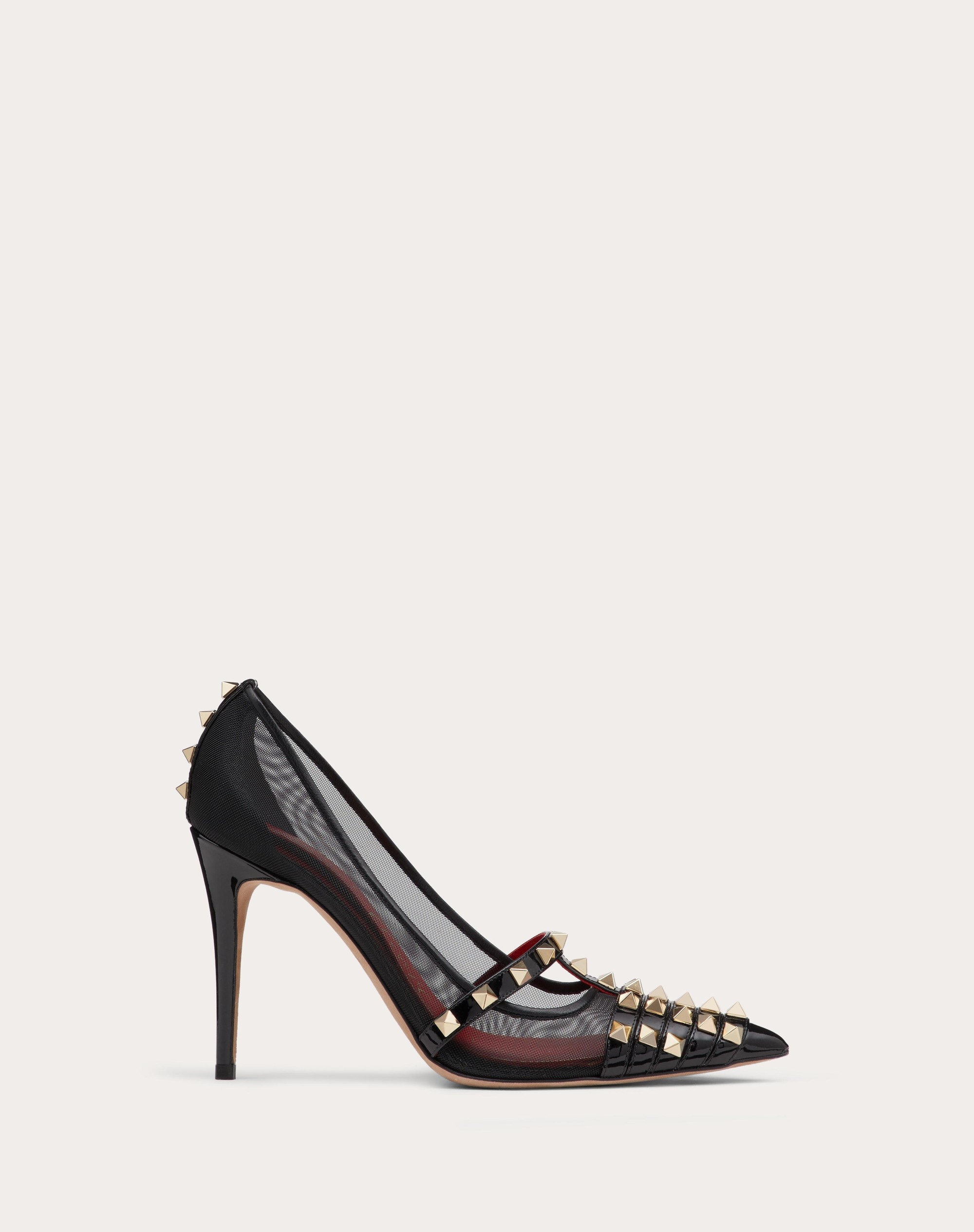 ROCKSTUD PATENT-LEATHER PUMP 100 MM - 1