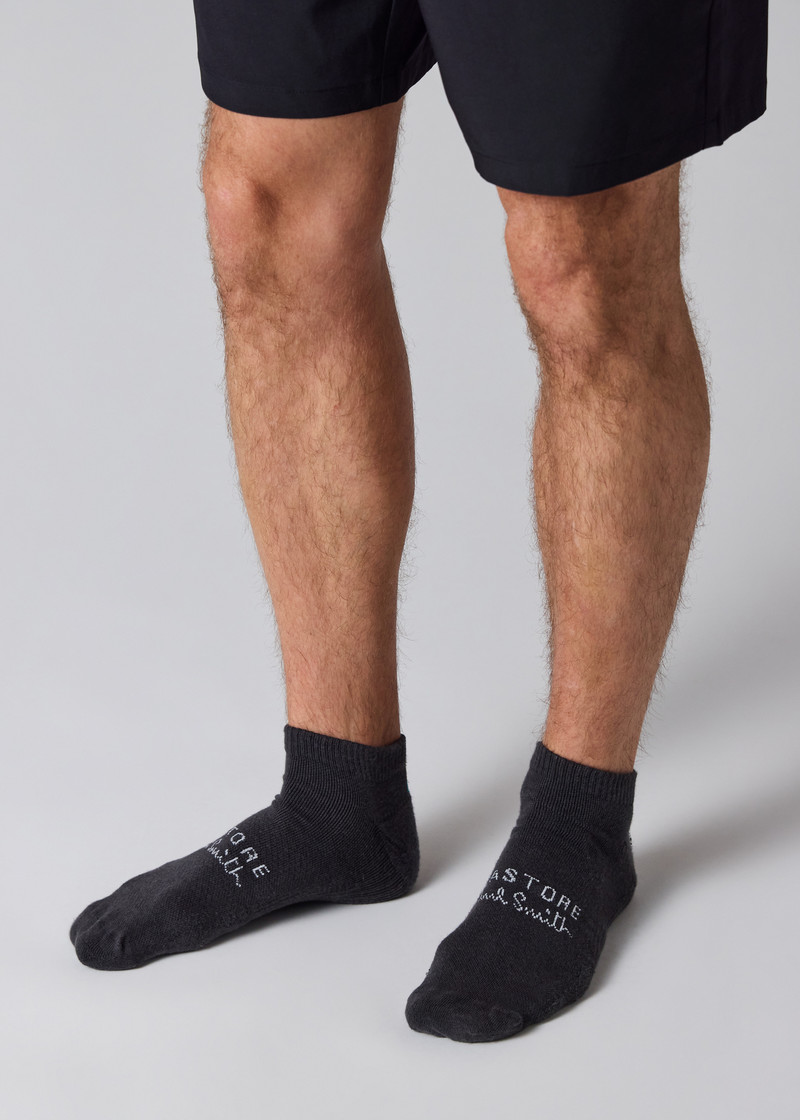 Paul Smith + Castore - Charcoal Technical Ankle Socks Two Pack 7