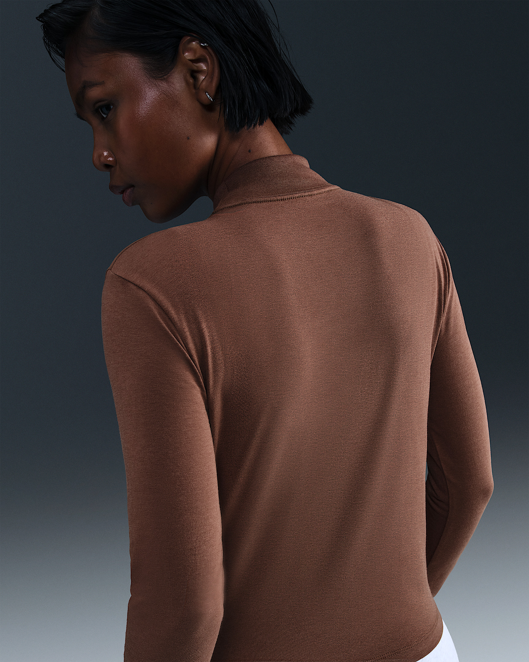 Nike Sportswear Chill Knit Women's Slim Long-Sleeve Mock-Neck T-Shirt - 2