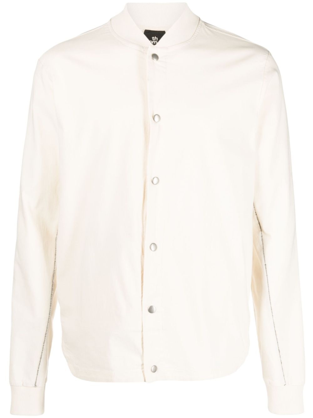 decorative-stitching bomber jacket - 1