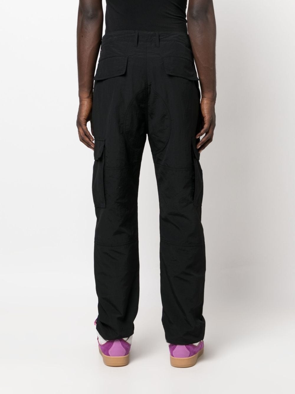 straight-leg cargo trousers - 4