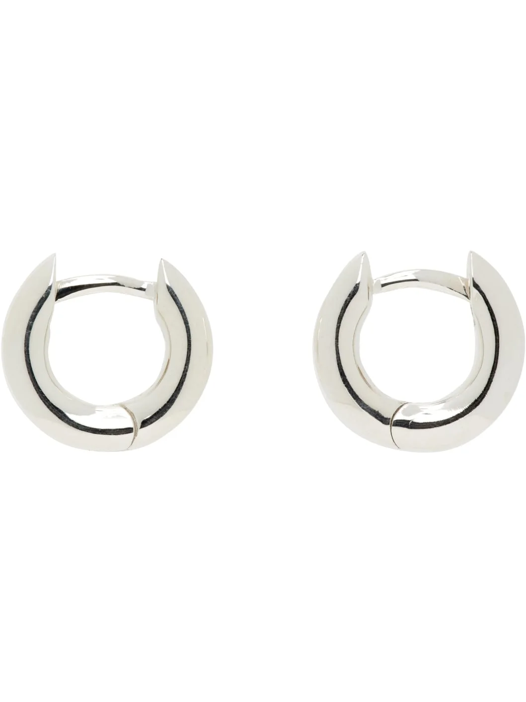 Small Bagel Hoop Earrings - 1