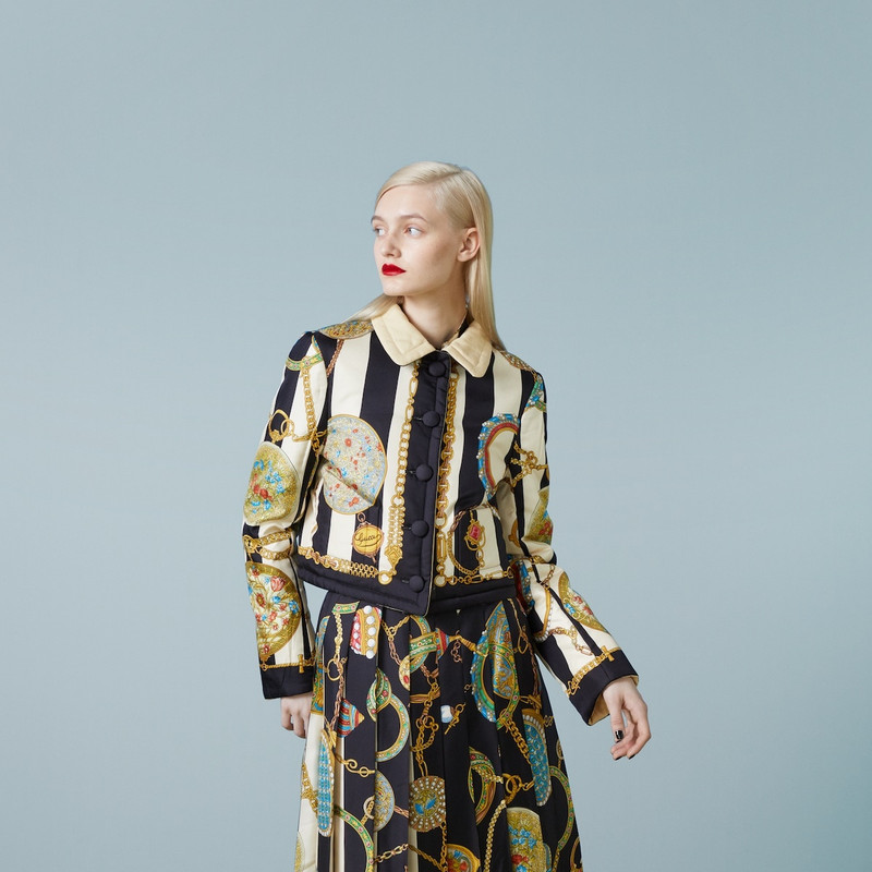 Reversible printed silk jacket 6