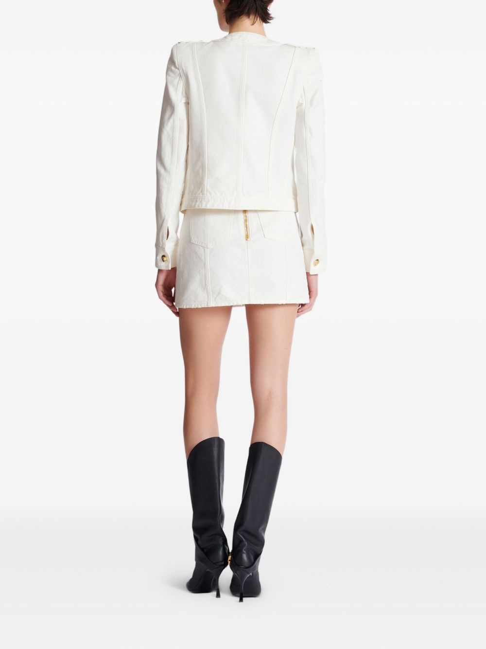 canvas cropped jacket - 4