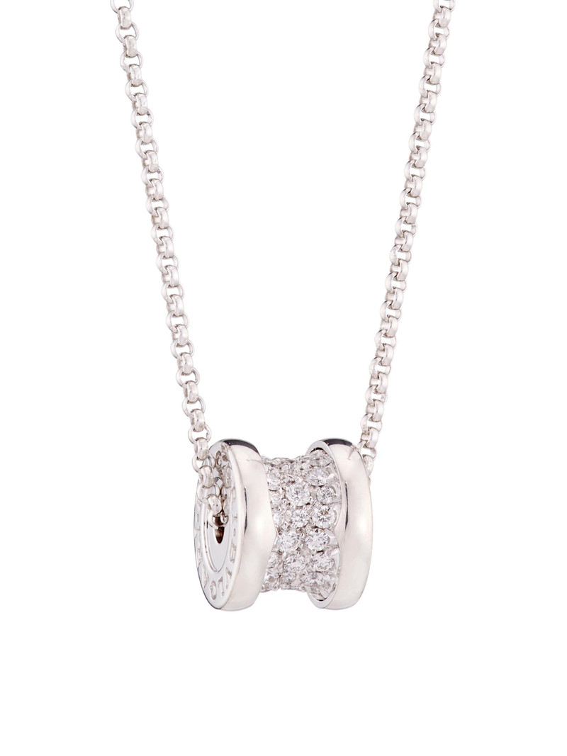 B. zero1 18K White Gold & Pavé Diamond Necklace - White Gold 1