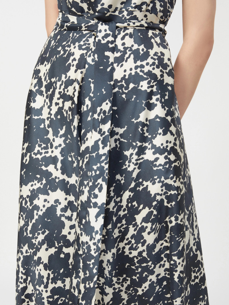 MARTINA Patterned twill dress - ULTRAMARINE 5