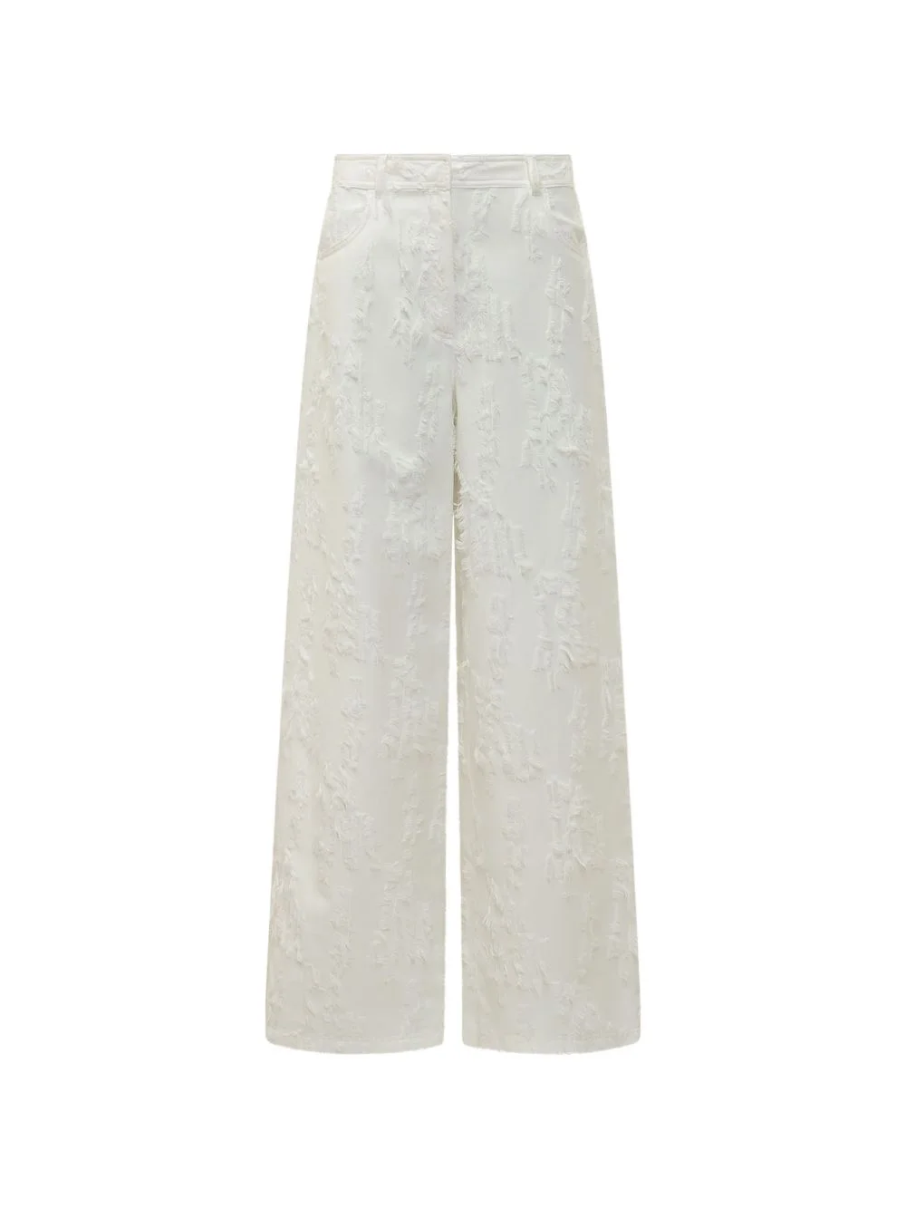 textured wide-leg trousers - 1