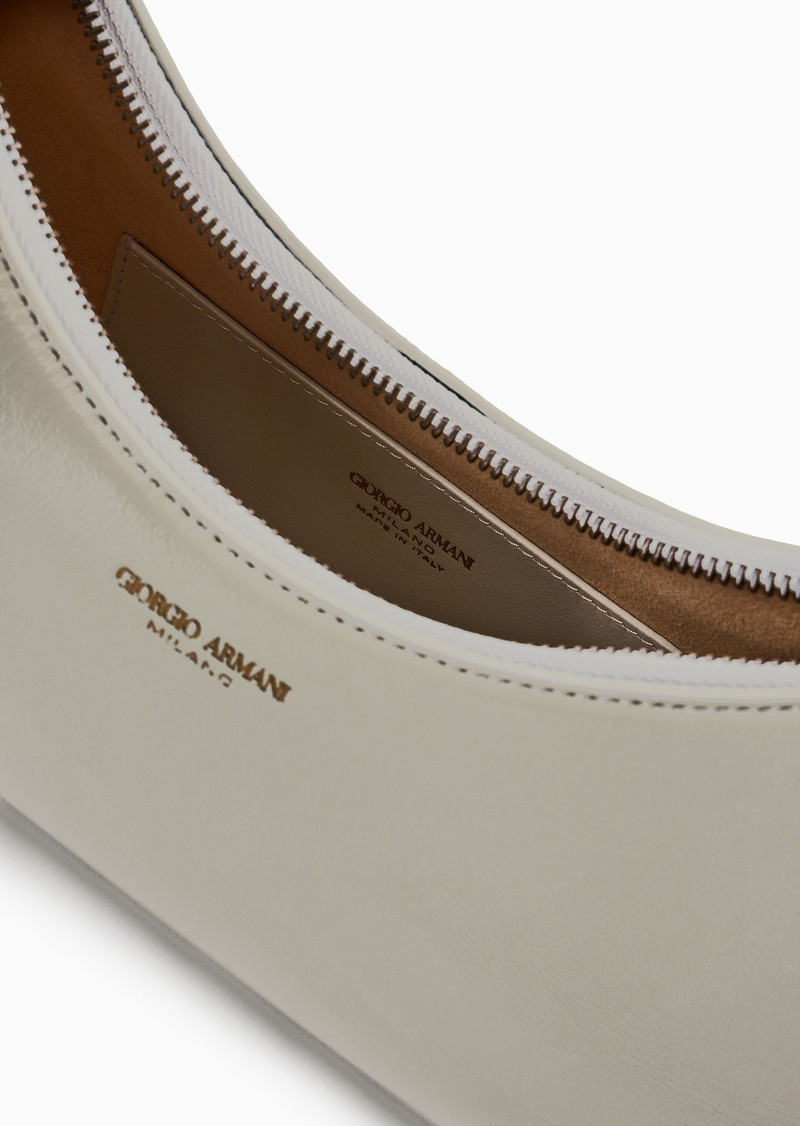 La Prima mini hobo bag in patent nappa leather 4