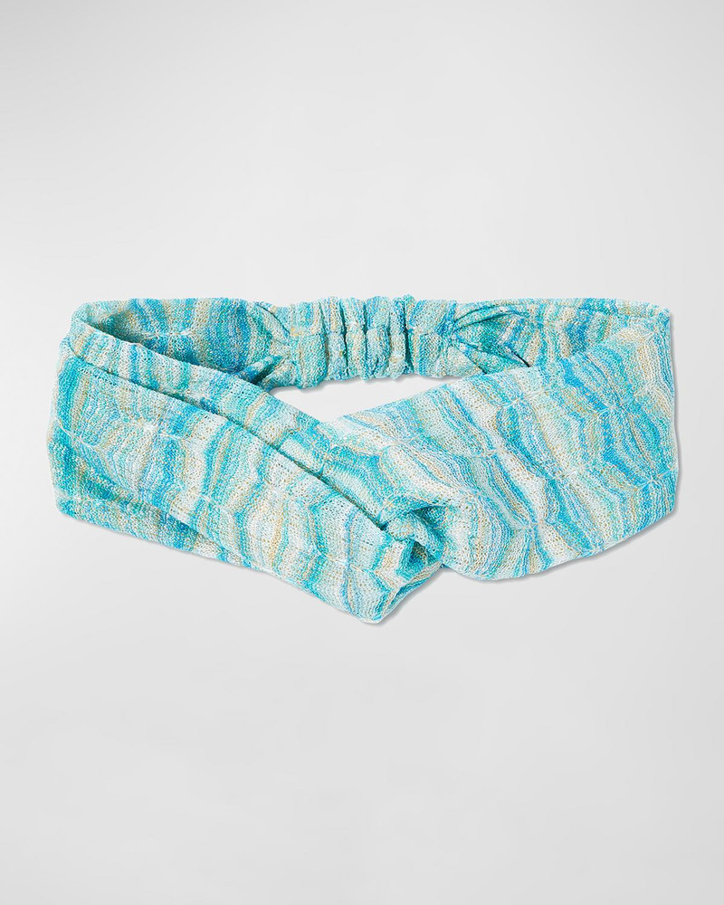 Twisted Tonal Knit Head Wrap 1