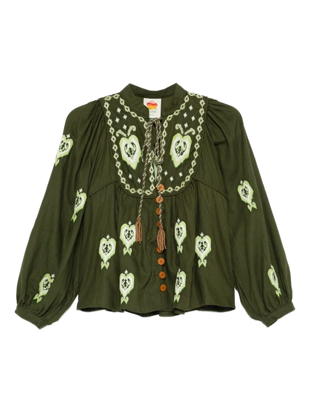 embroidered tassel shirt - 1