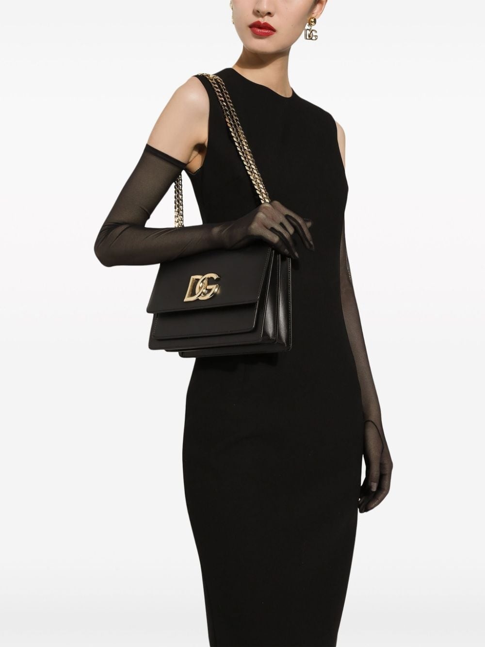 logo-plaque leather crossbody bag - 2
