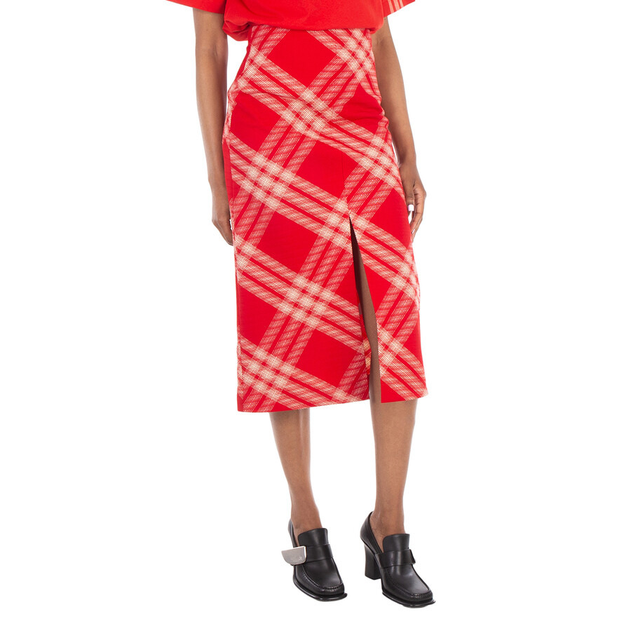 Burberry Check Wool Skirt - 2