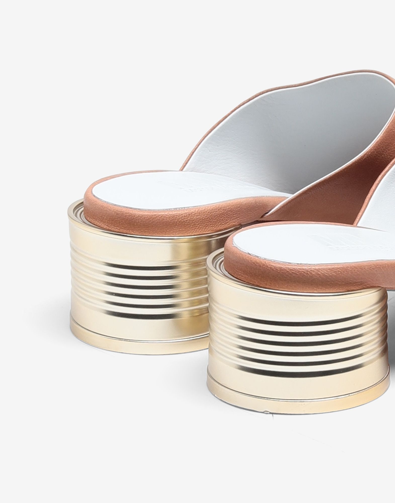 Tin can heel mules - 4