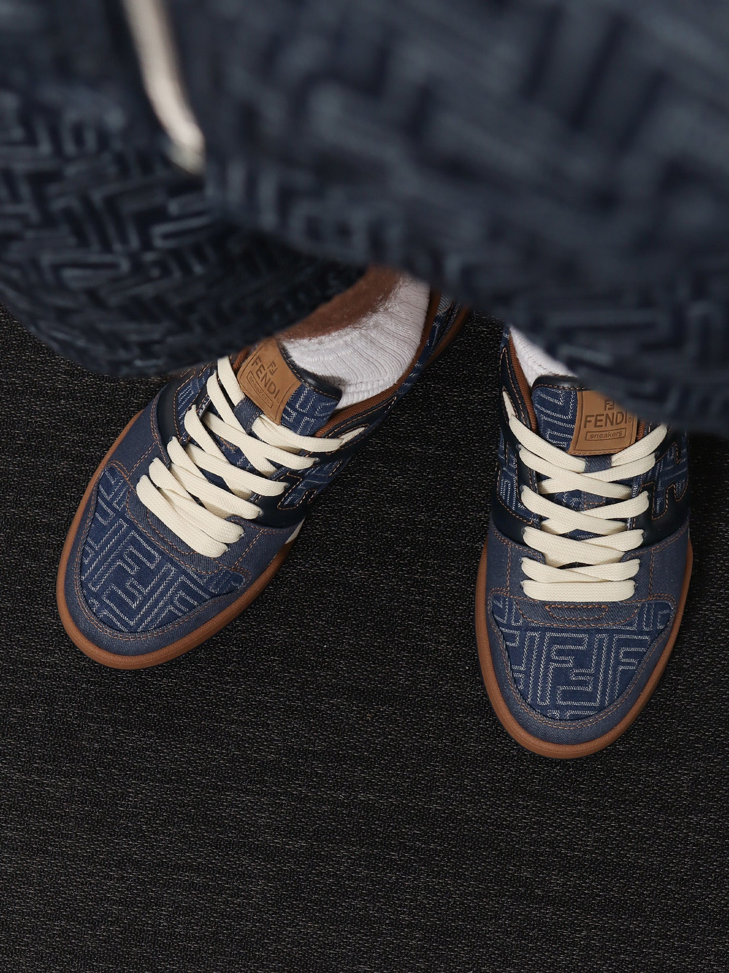 FENDI MATCH DENIM SNEAKERS - 2