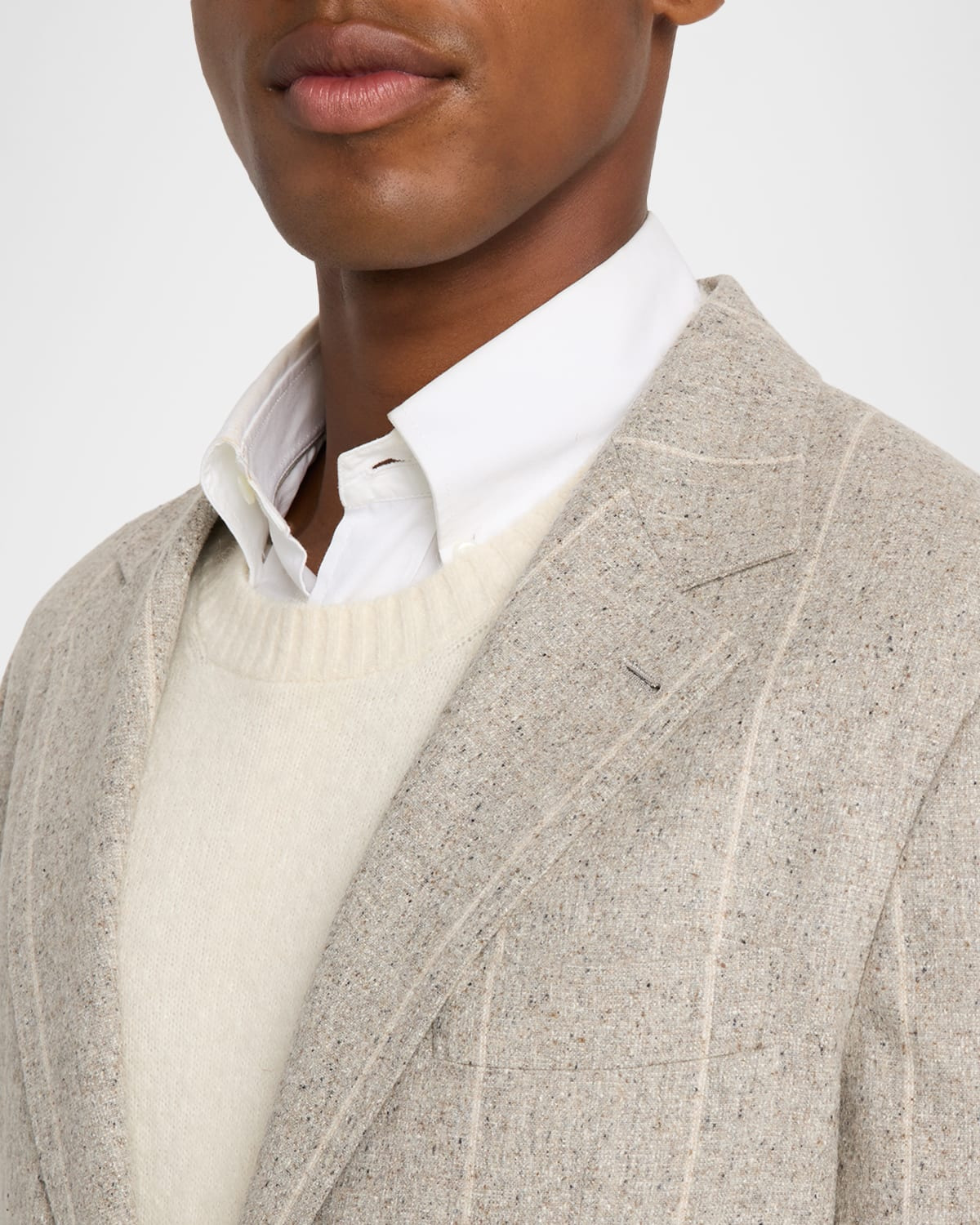 Men's Donegal Chalk Stripe Two-Piece Suit - 7