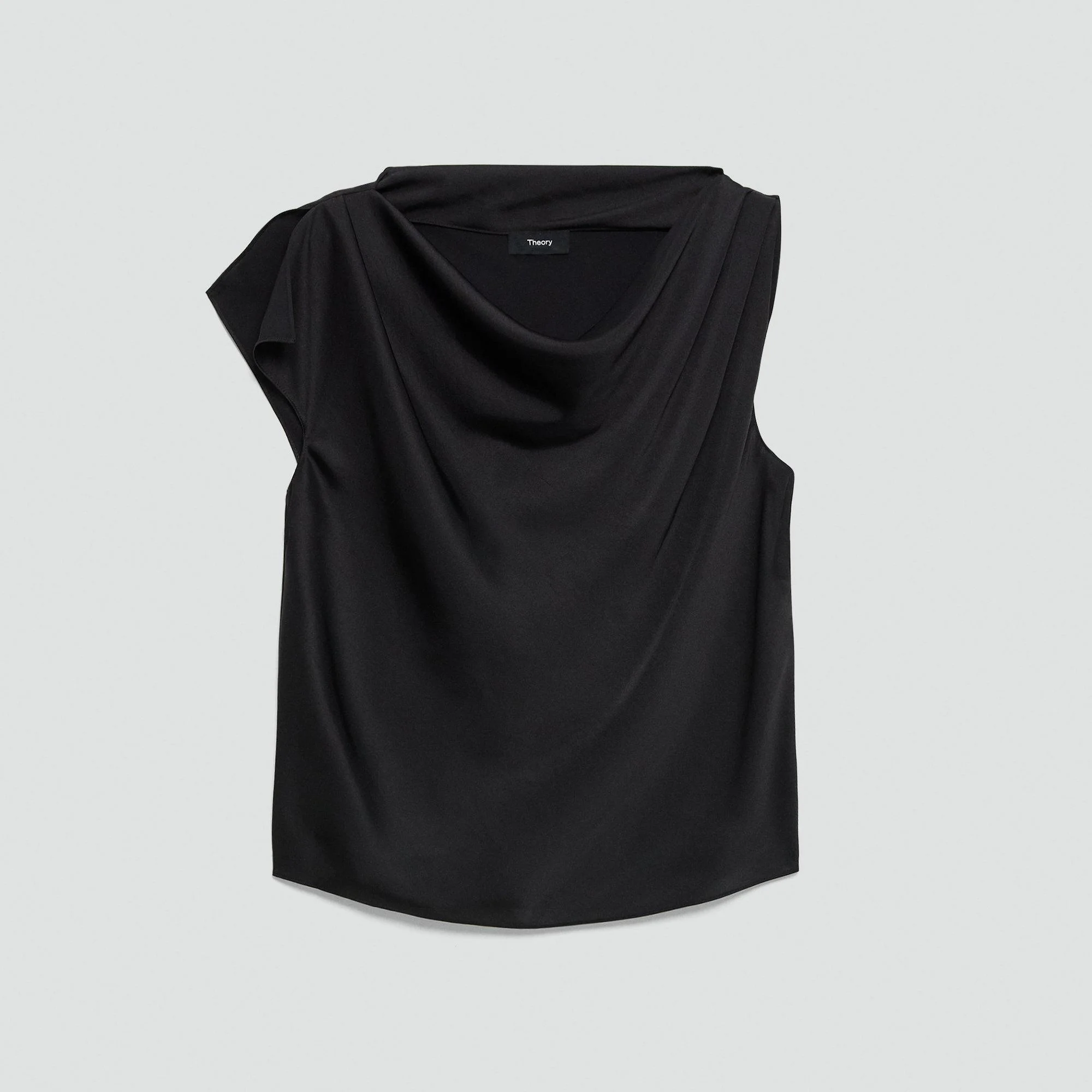 Cowl Neck Blouse in Silk Georgette - 1