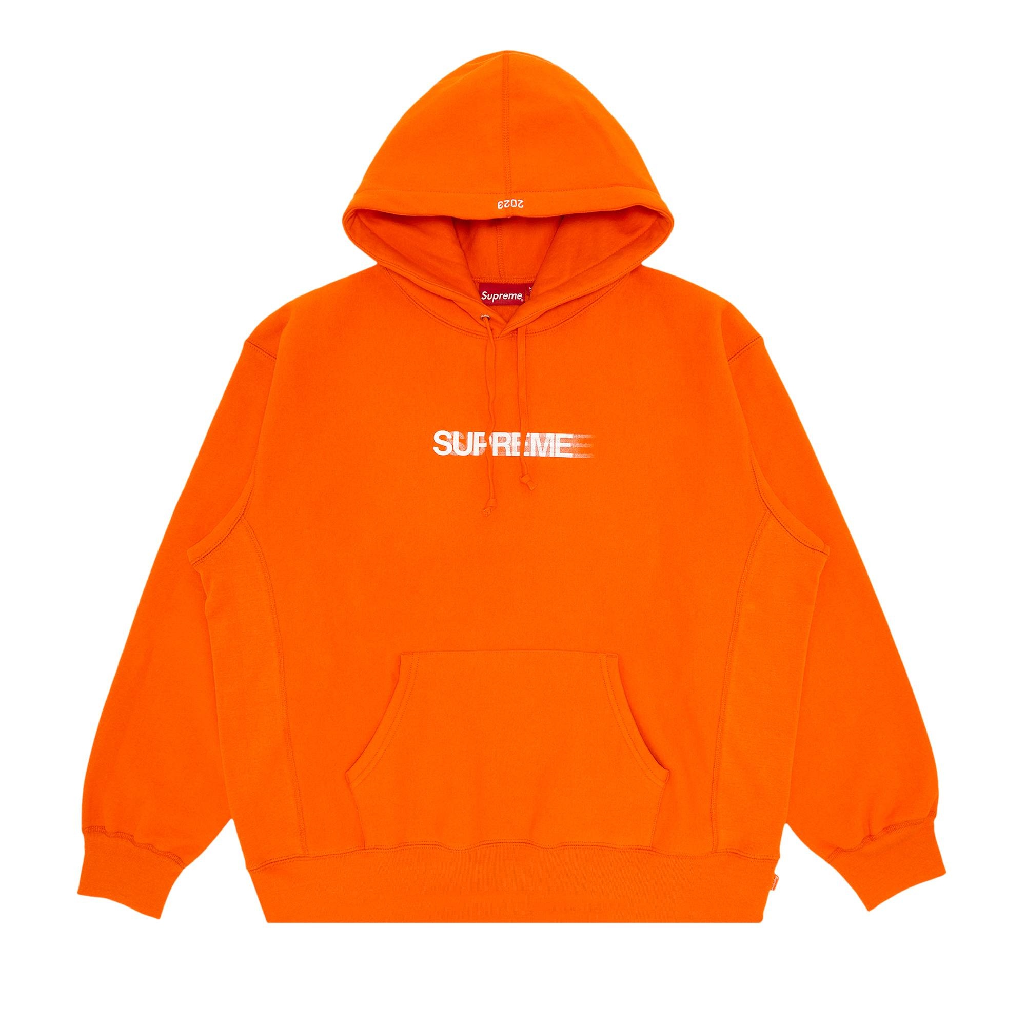 Supreme Motion Logo Hooded Sweatshirt 'Orange' - 1