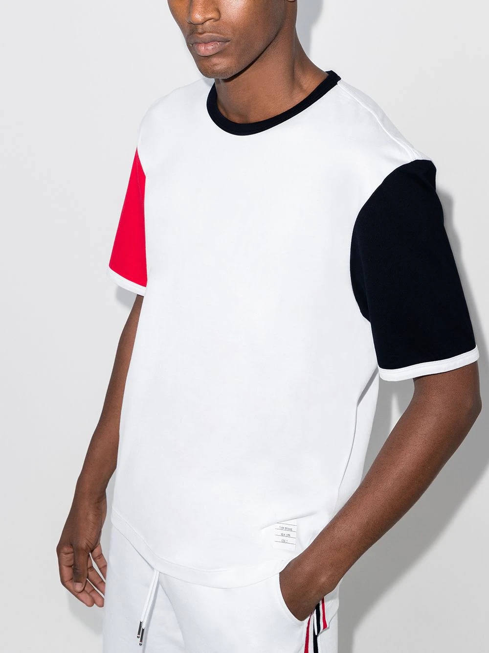 Ringer panelled T-shirt - 2