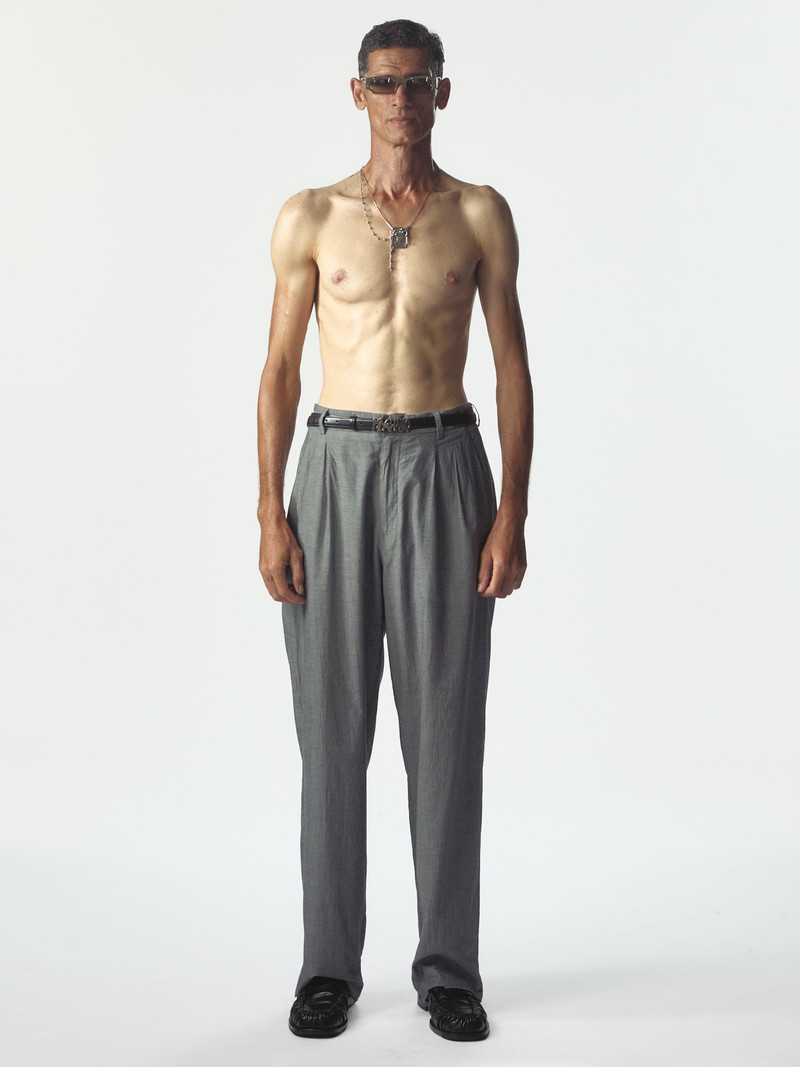 MAGLIANO Zipped Double Pleats Grey Melange - Magliano outlook