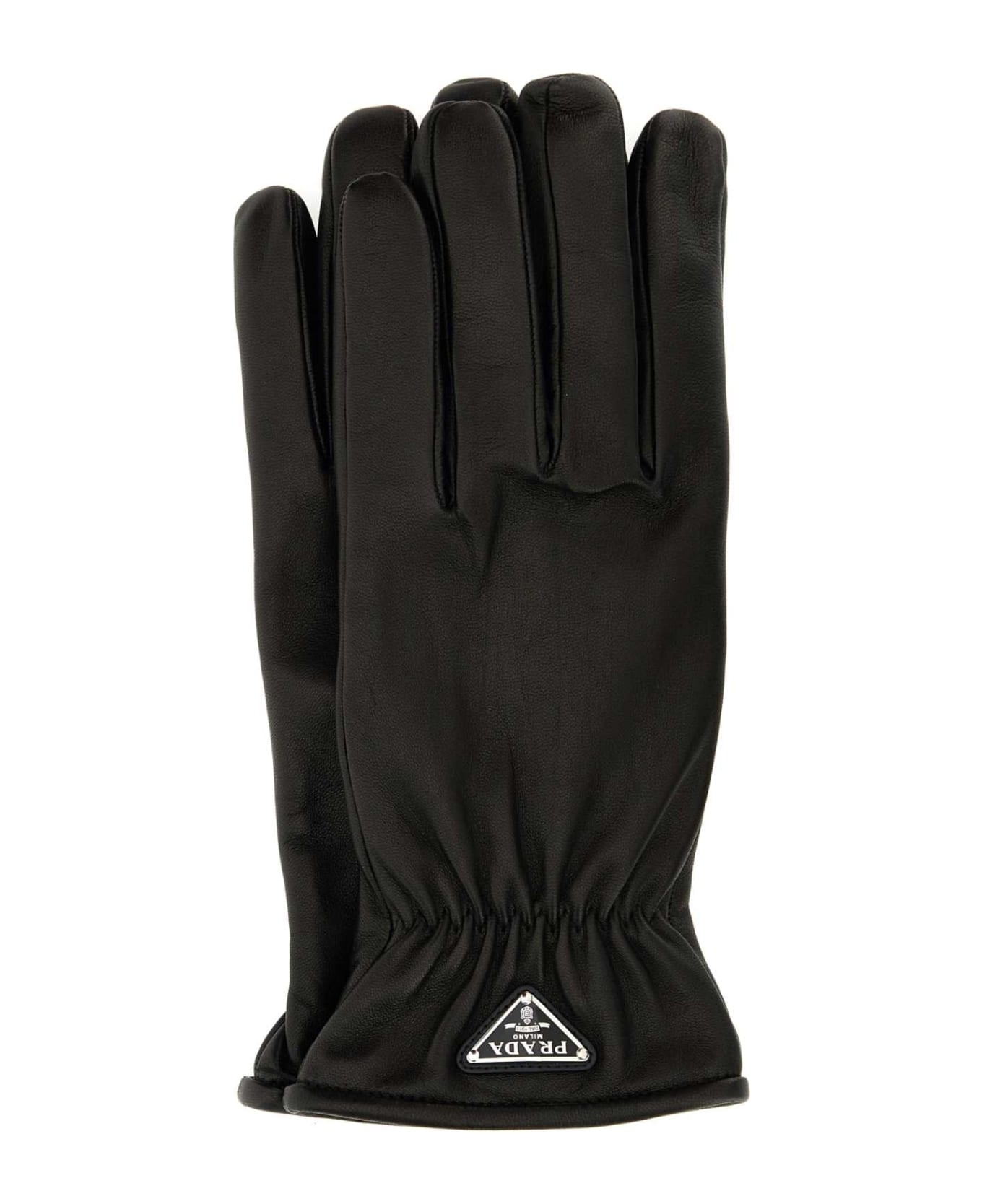 Black Nappa Leather Gloves - 1