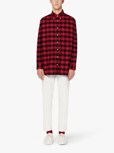 Mackintosh ROMA RED & BLACK BUTTON DOWN SHIRT | GSC-105 outlook