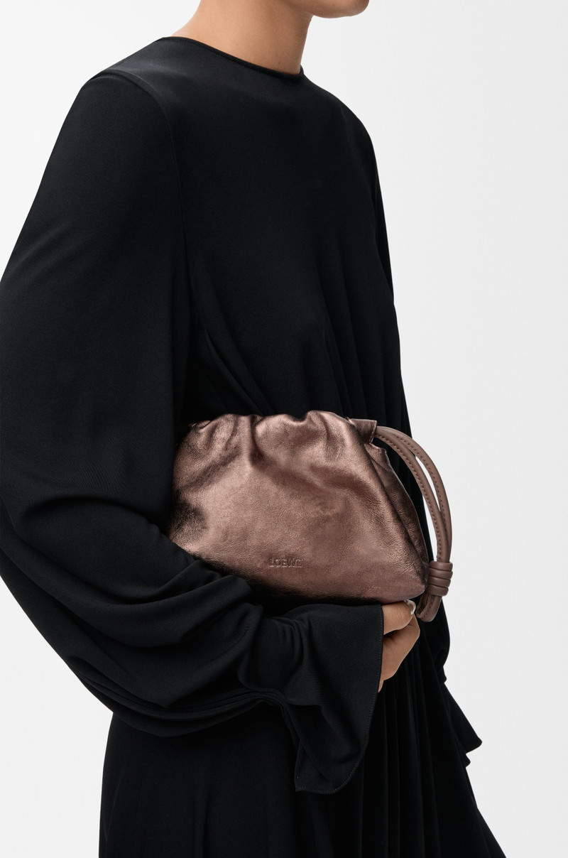 Loewe Mini Flamenco purse in moiré printed calfskin outlook