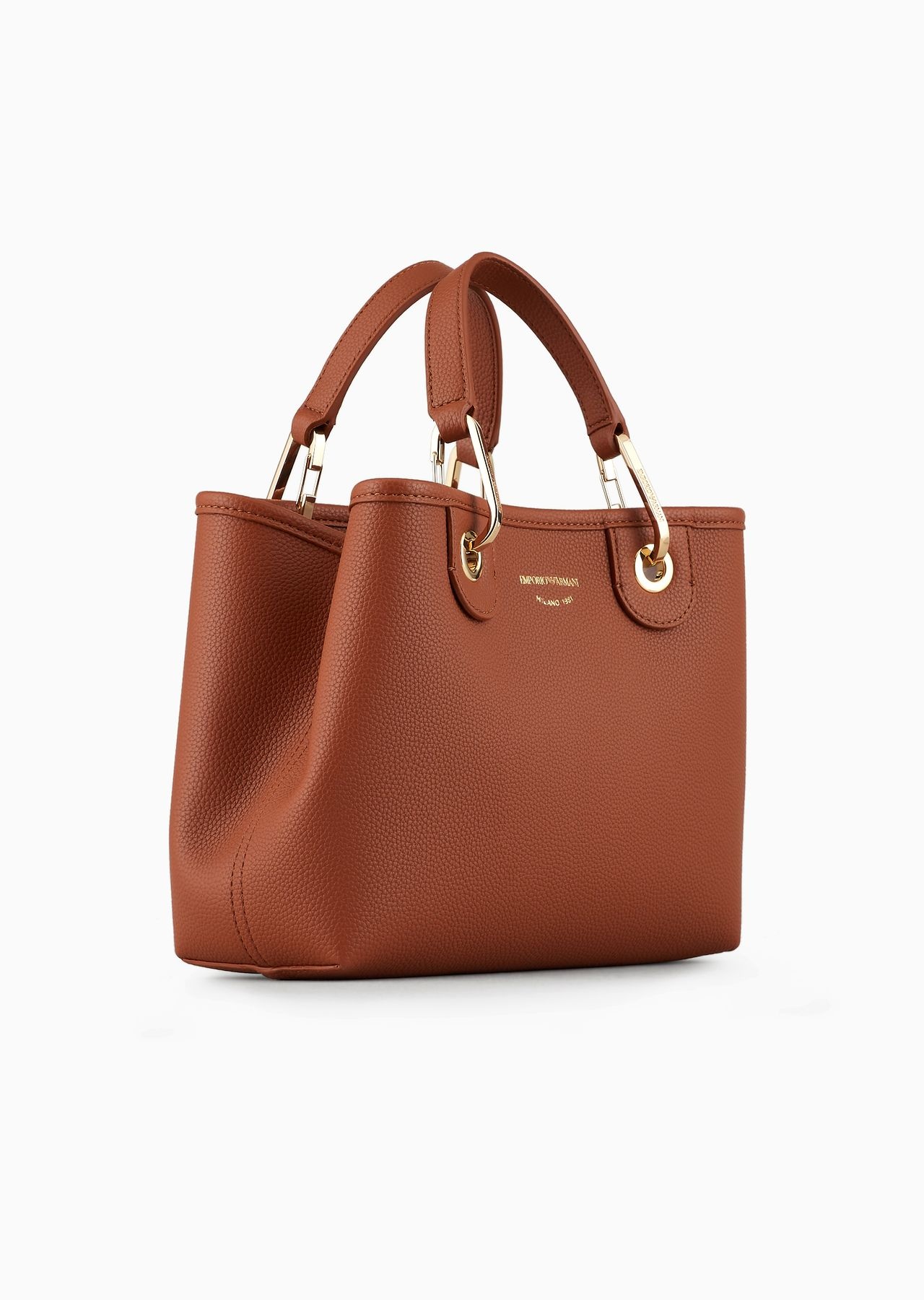 EMPORIO ARMANI Small MyEA shopper bag with deer print