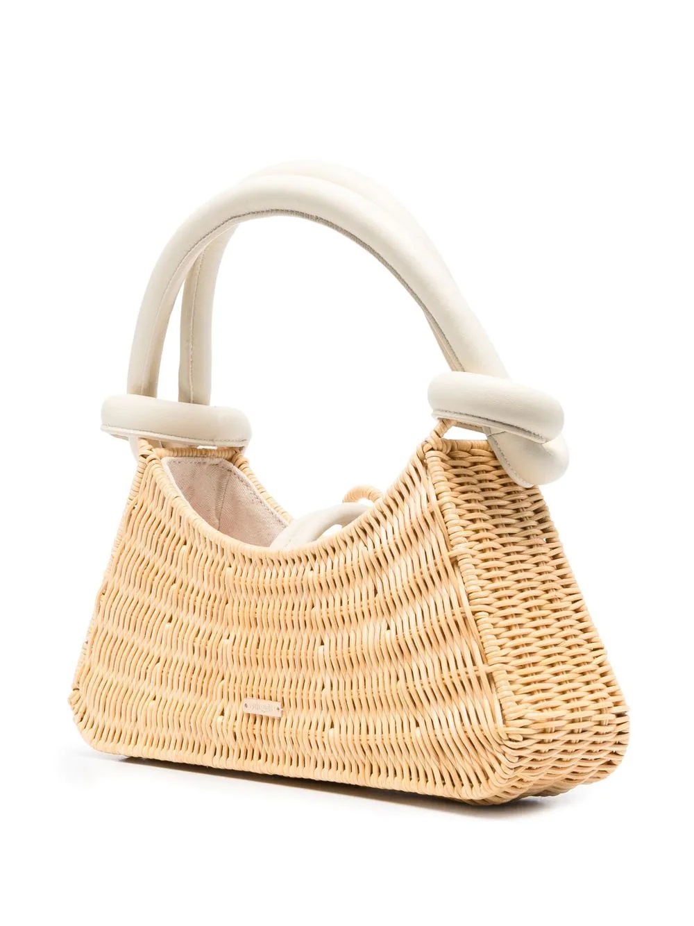 woven basket style tote bag - 4