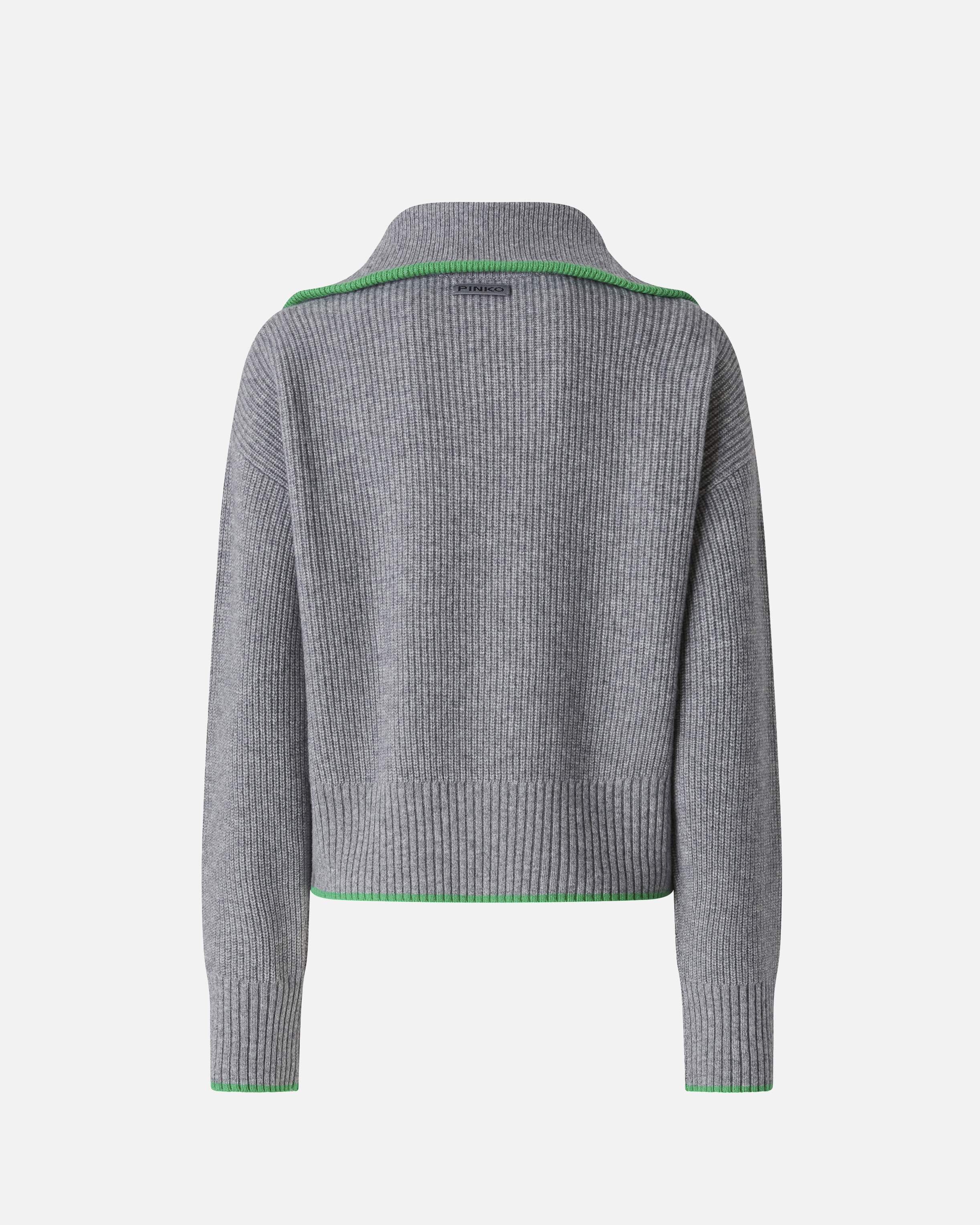 WOOL AND CASHMERE SWEATER WITH ZIP - 6