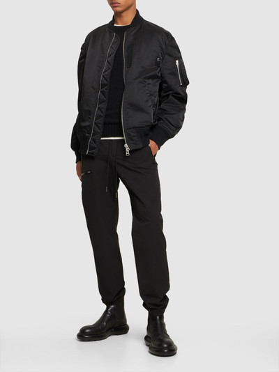sacai Water repellent stretch nylon pants outlook