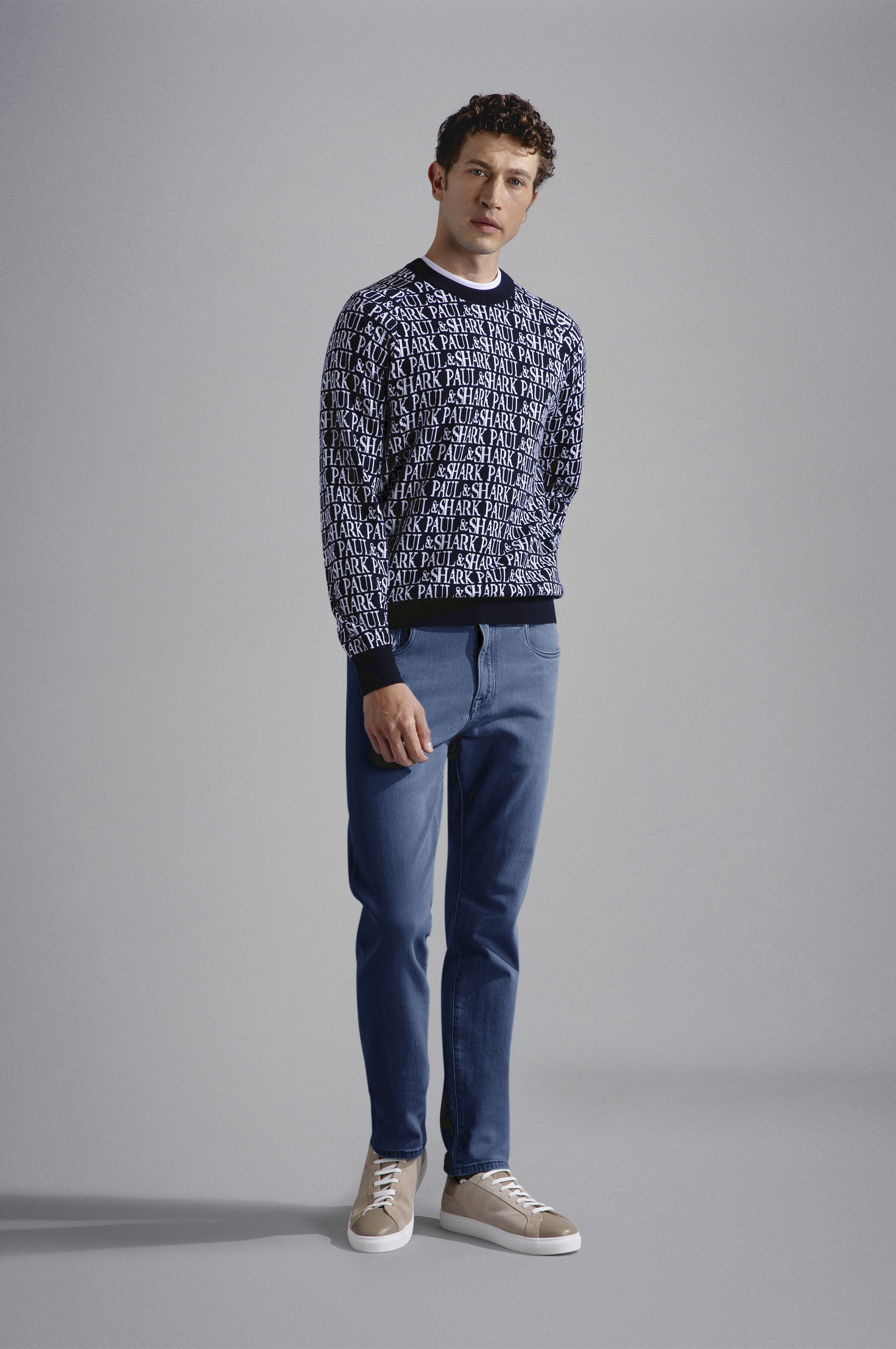 STRETCH COTTON DENIM JEANS - 2