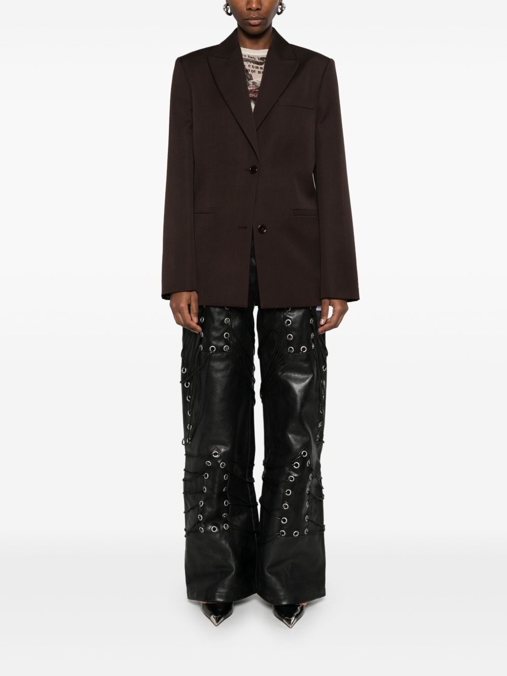 wool blazer - 2
