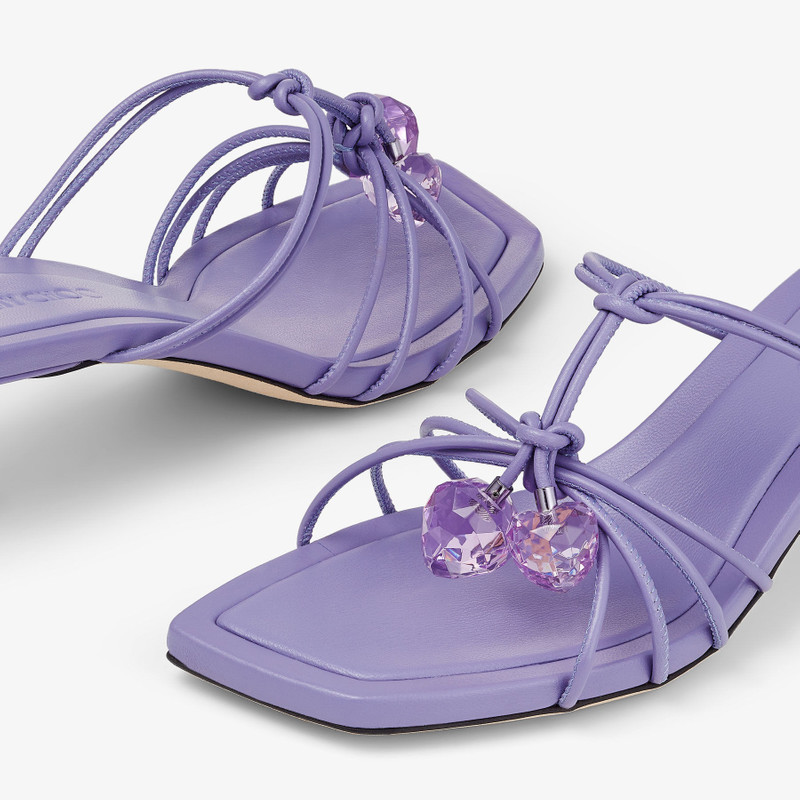 Jemma Mule 50 Tanzanite Nappa Leather Mules 3