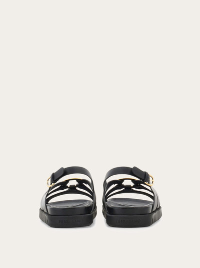 FERRAGAMO Flat sandal with Gancini ornament outlook