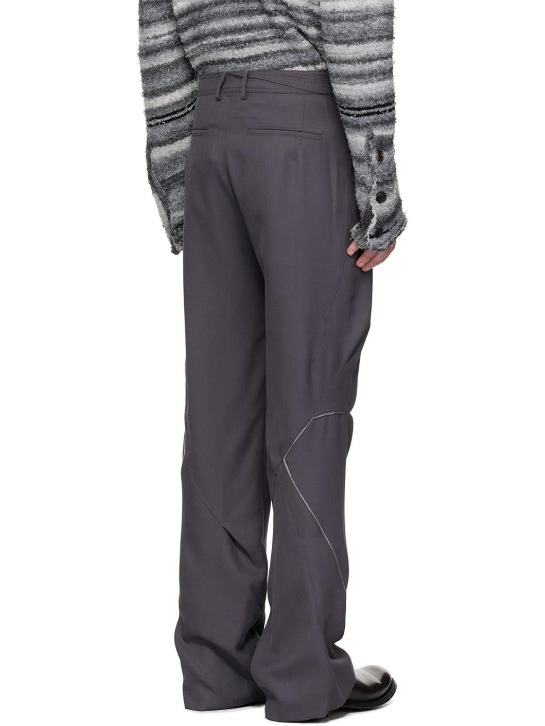 Gray Ohne K-Dart Trousers - 3