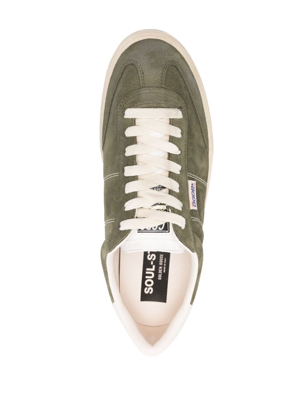 suede low-top sneakers - 4