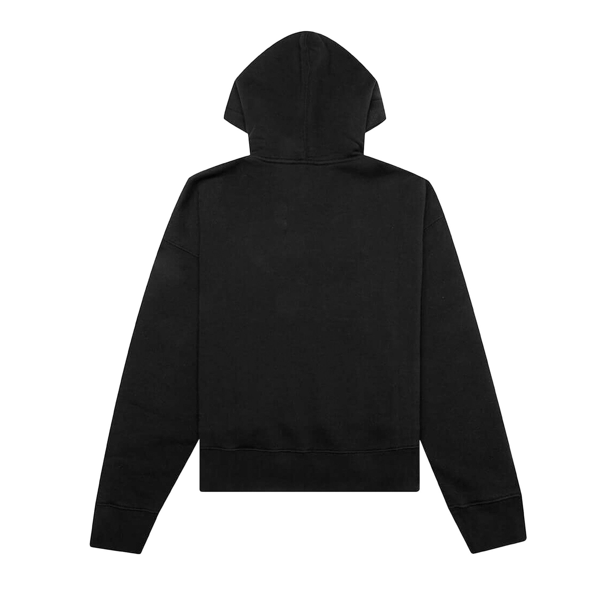 Palm Angels Curved Logo Hoodie 'Black/White' - 2