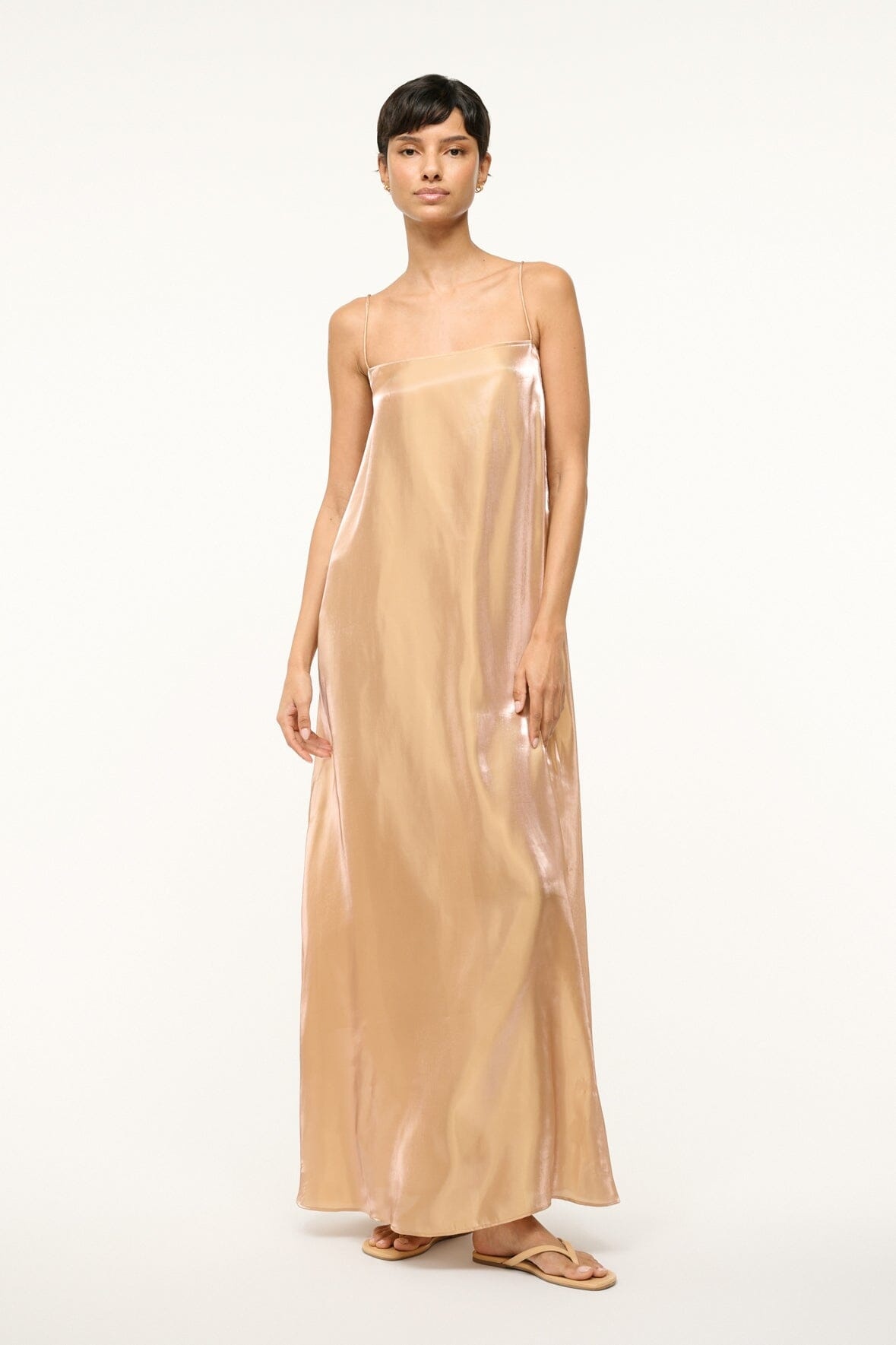 STAUD DELFINA DRESS ROSE GOLD - 2