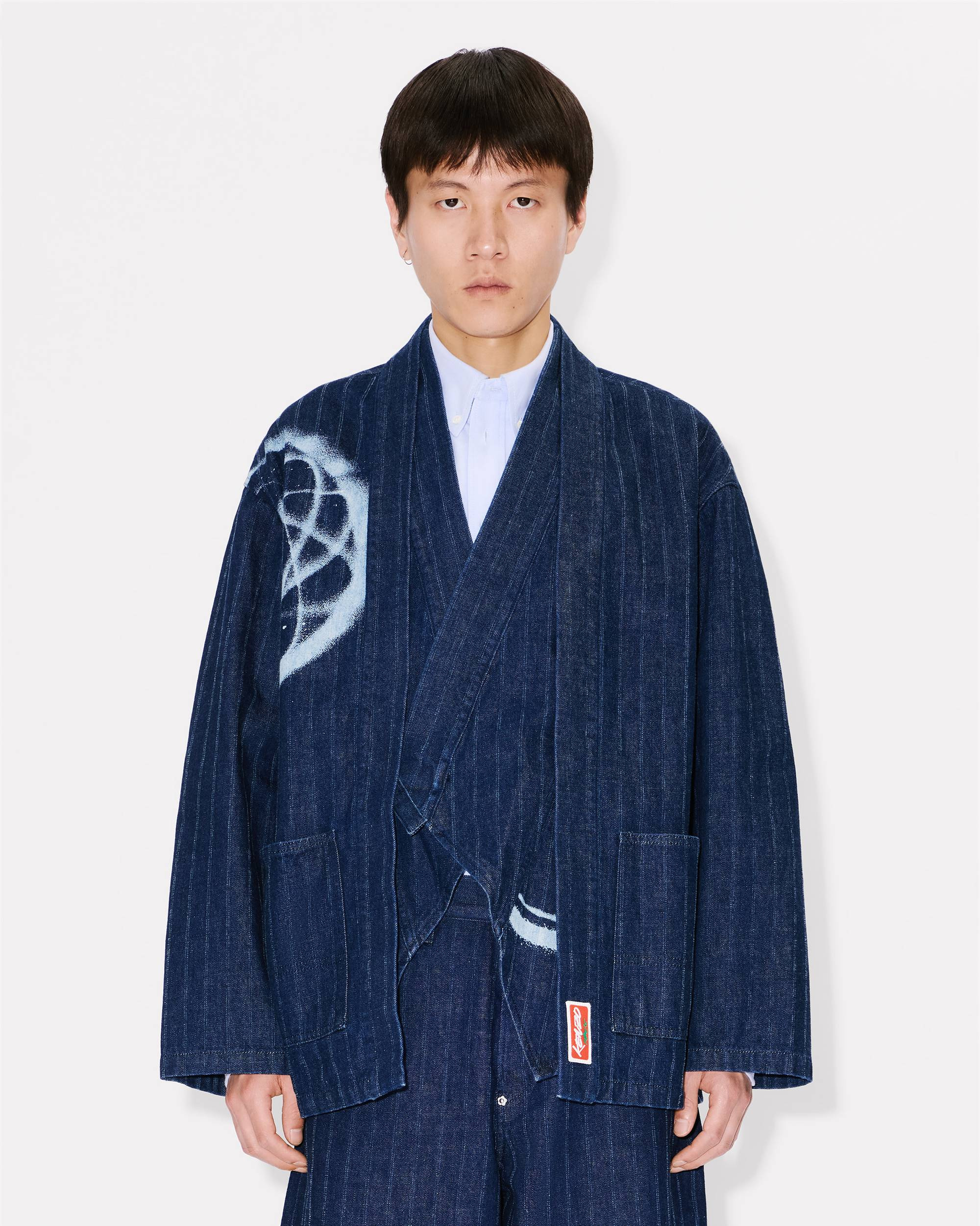 'Kenzo x Futura 2000' kimono jacket in Japanese denim - 4