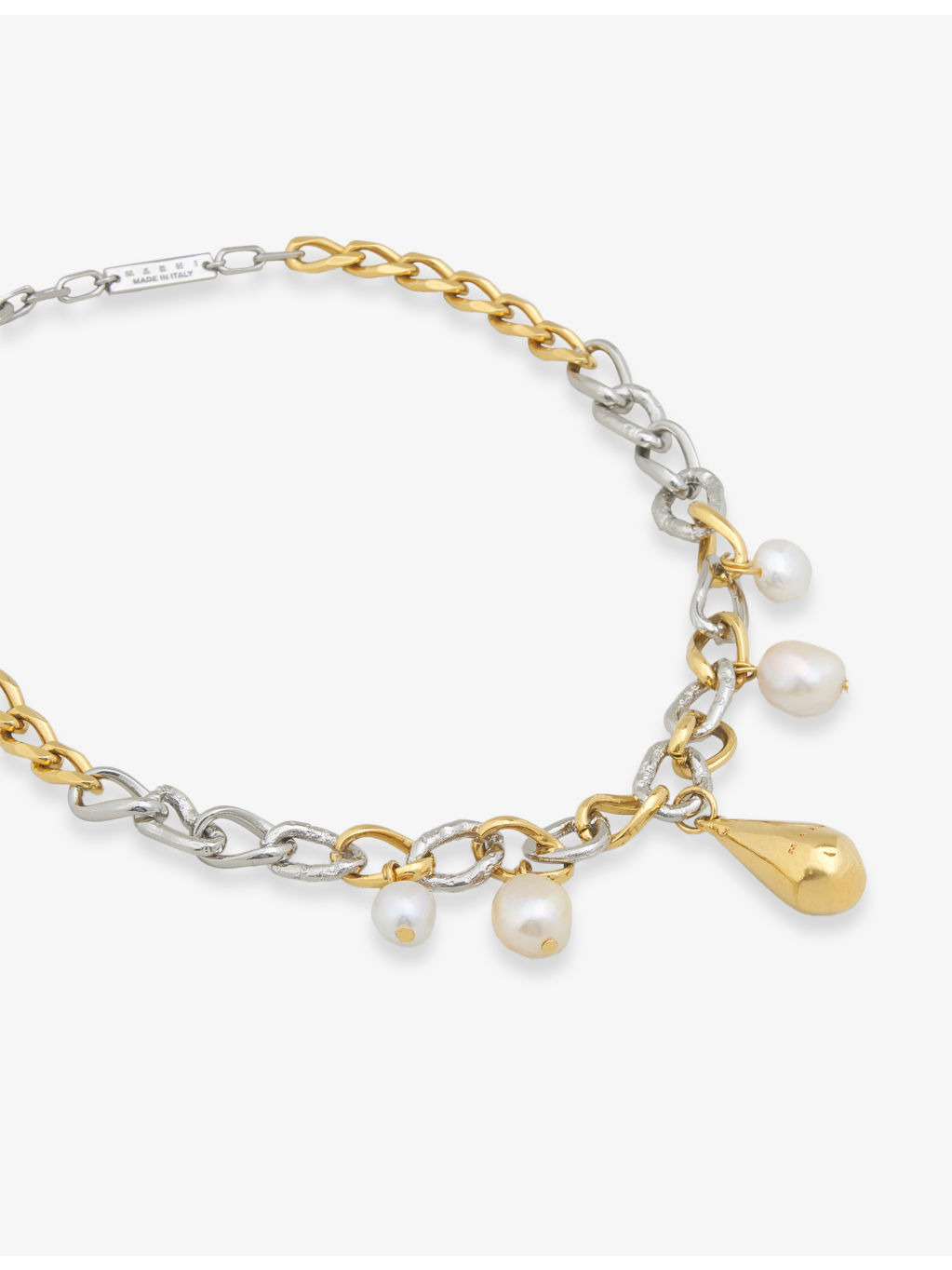 Symbol Logo Brass Necklace - 3