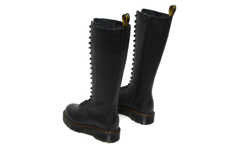 (WMNS) Dr. Martens 1B60 Bex Pisa Leather Knee High Boots 'Black Pisa' 27016001 - 5