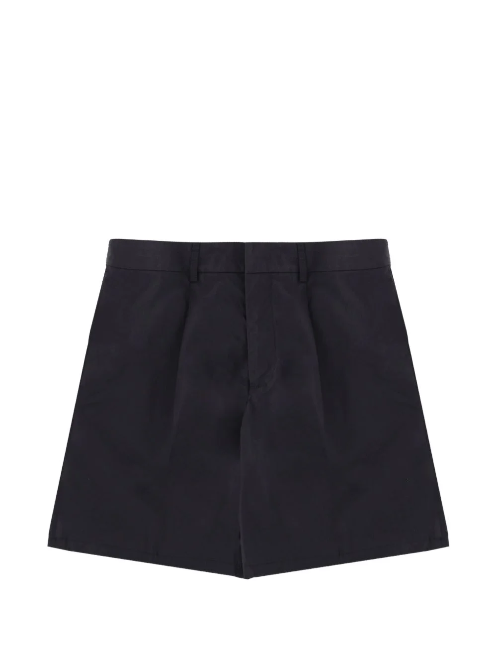 belt-loops pleated shorts - 1