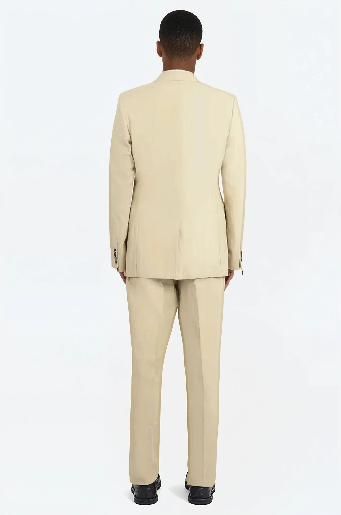 SINGLE BREASTED RELAXED SUIT JACKET X PANT | HAY BEIGE - 3