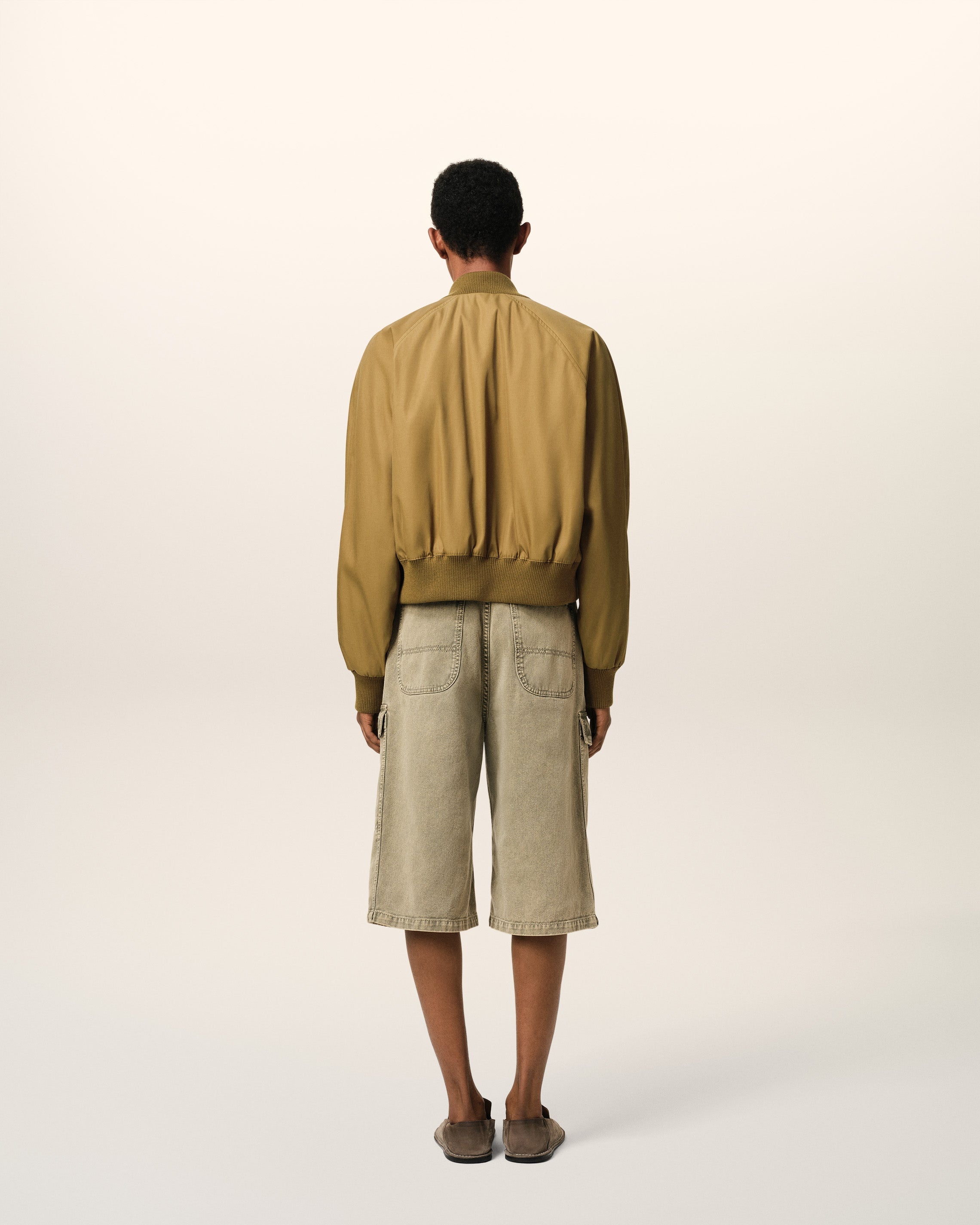 MUSTARD TWILL BOMBER - 5
