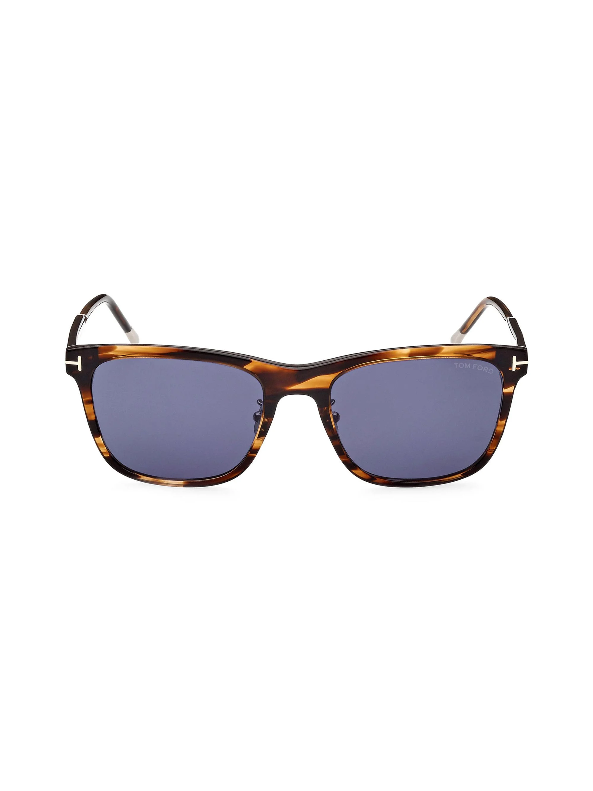 Men's 57MM Acetate Square Sunglasses - Havana - 1