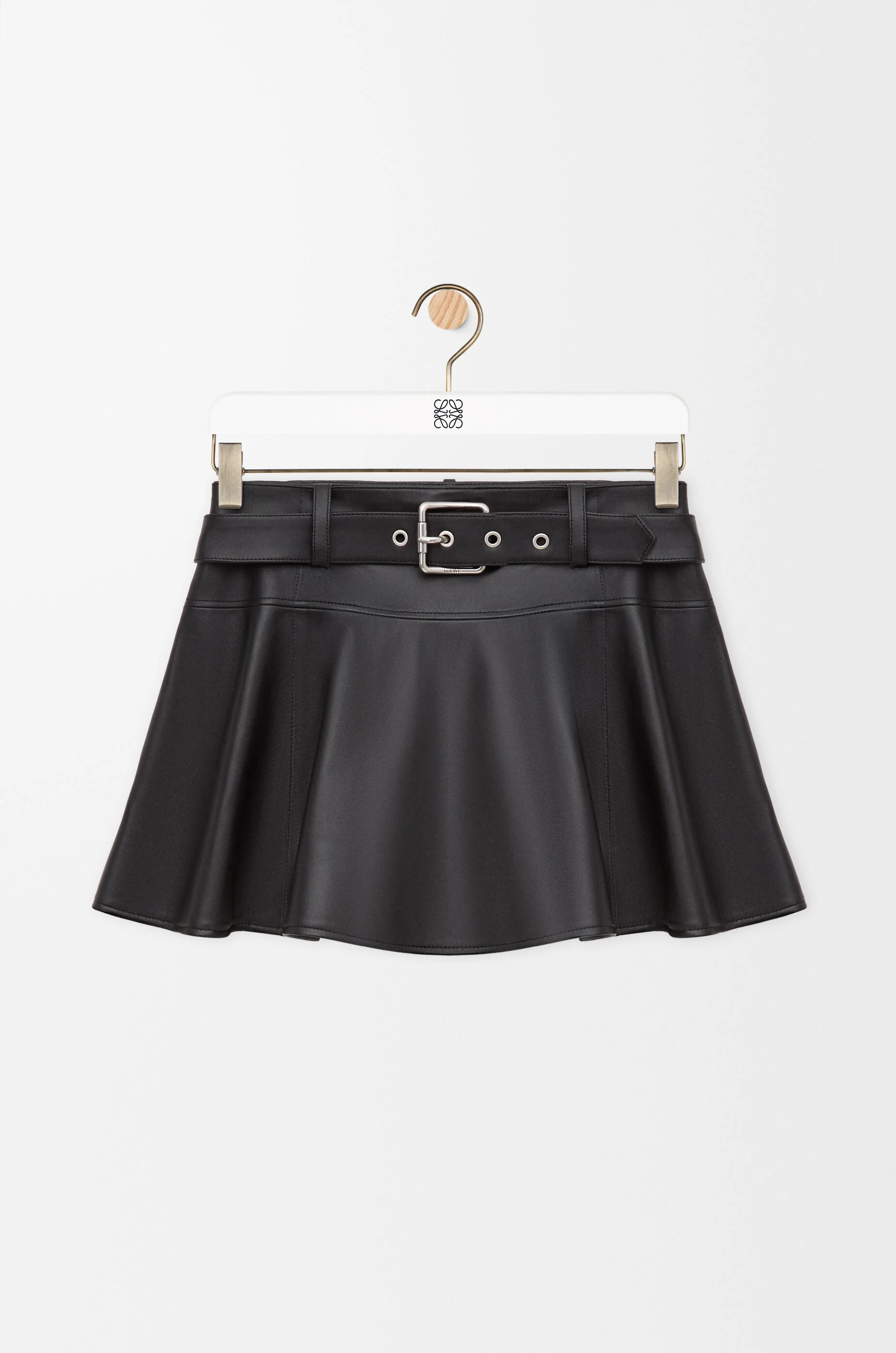 Mini skirt in nappa lambskin - 1